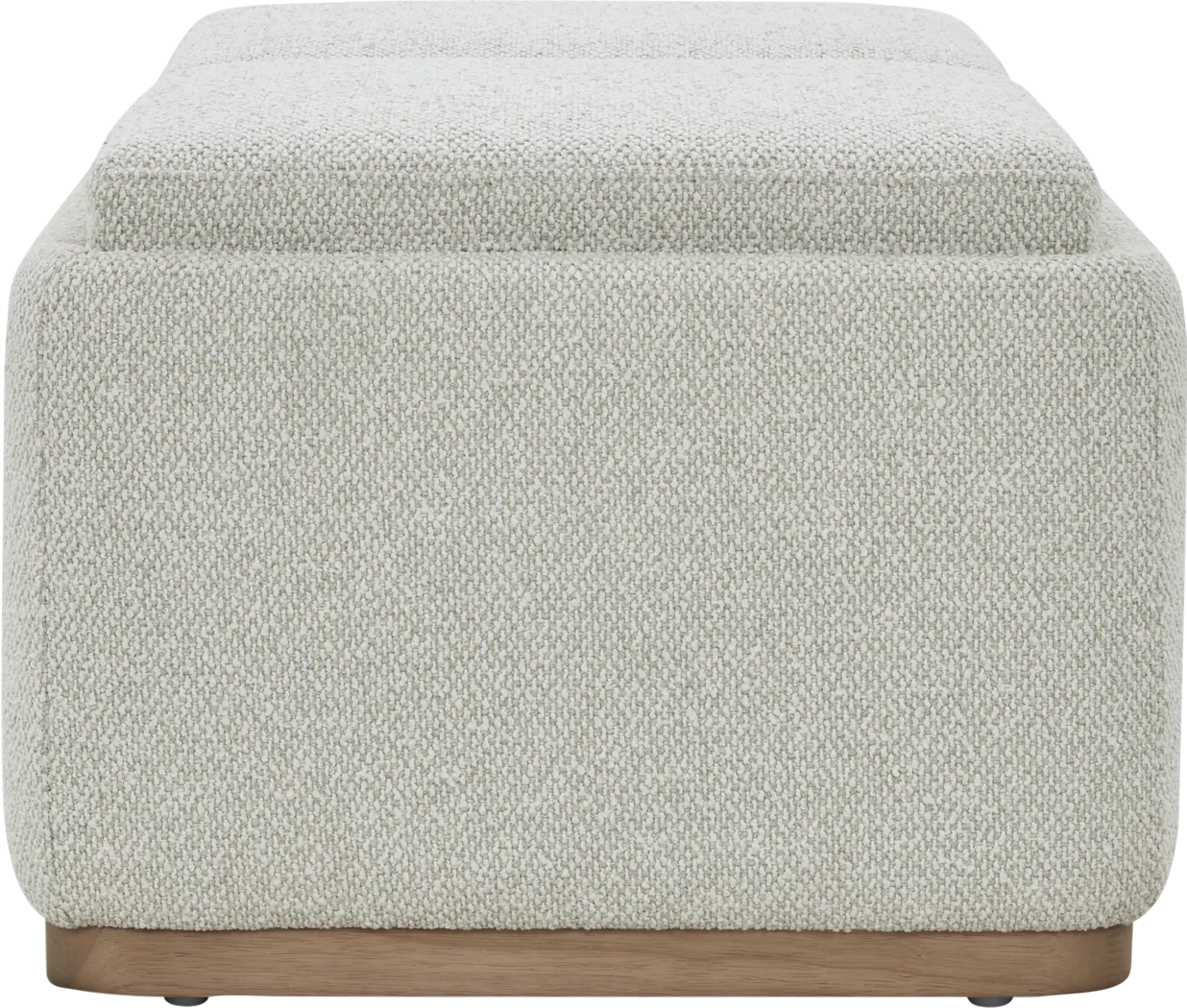 Monroe White Storage Bench - Image 6