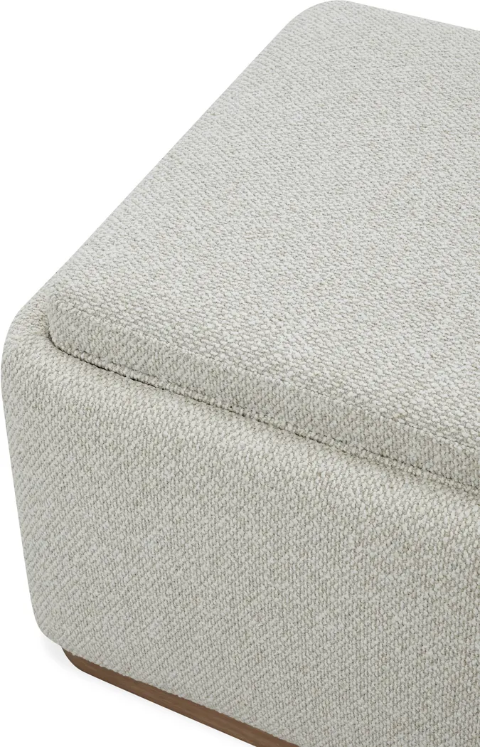 Monroe White Storage Bench - Image 10