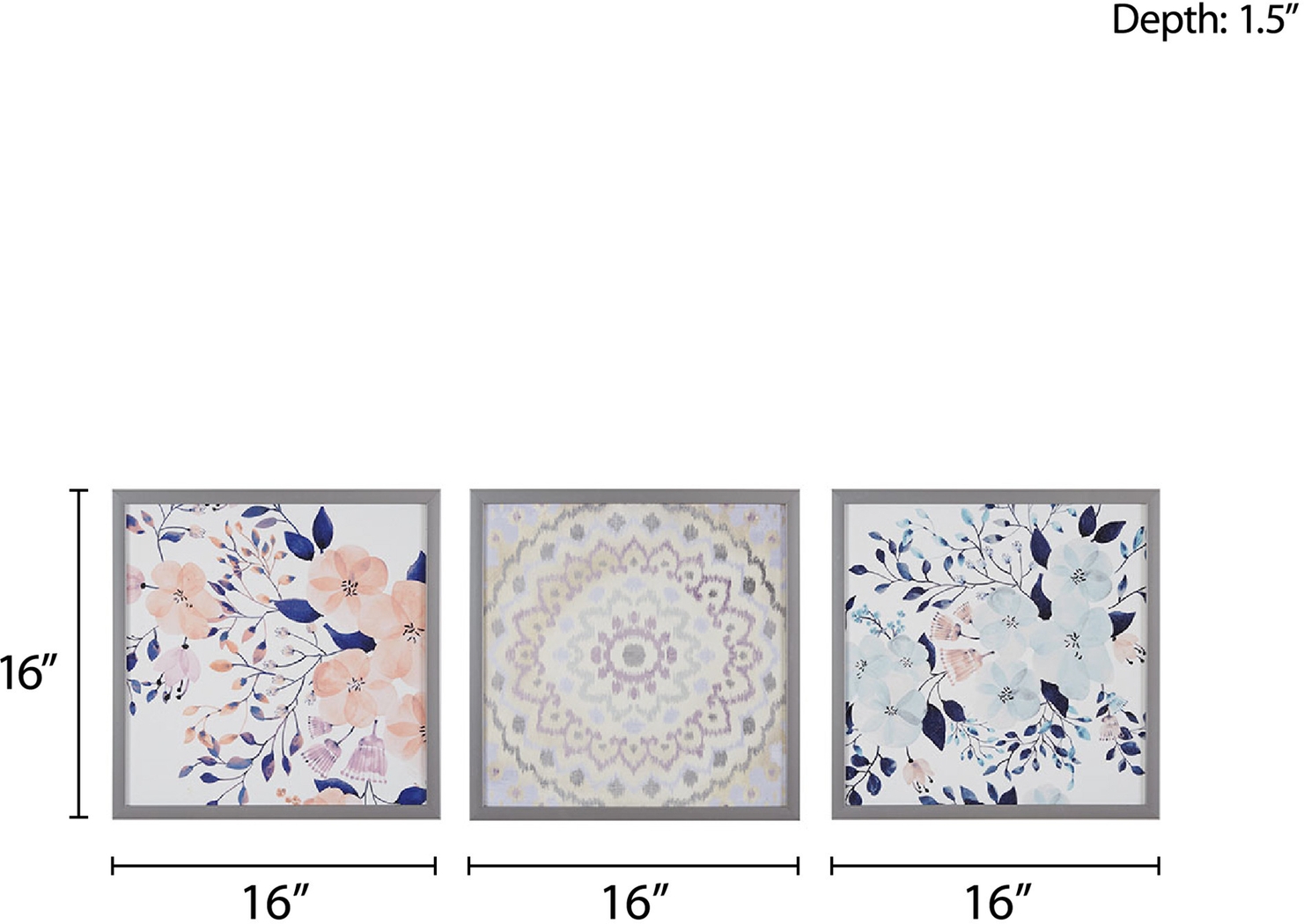 Monserate Multi Artwork, Set of 3 - Thumbnail - Image 12