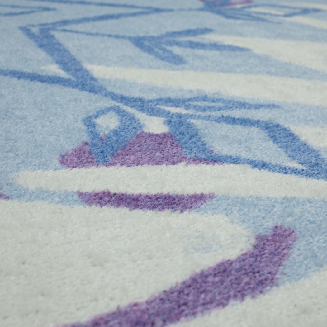 Kids Disney's Montage Of Snowflakes Blue 3'3 x 5' Rug - Thumbnail - Image 3