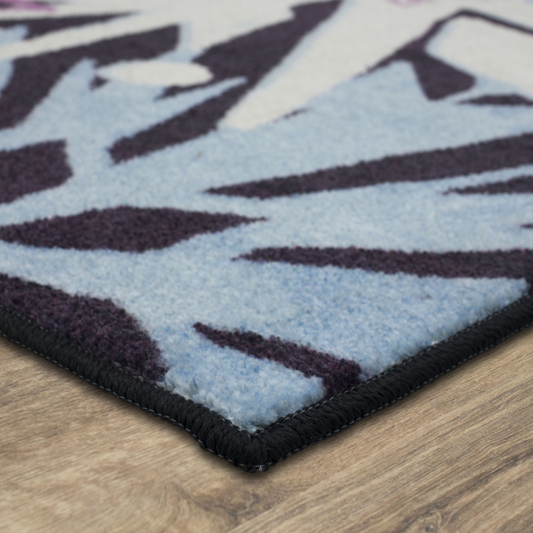 Kids Disney's Montage of Snowflakes Purple 5' x 8' Rug - Thumbnail - Image 2