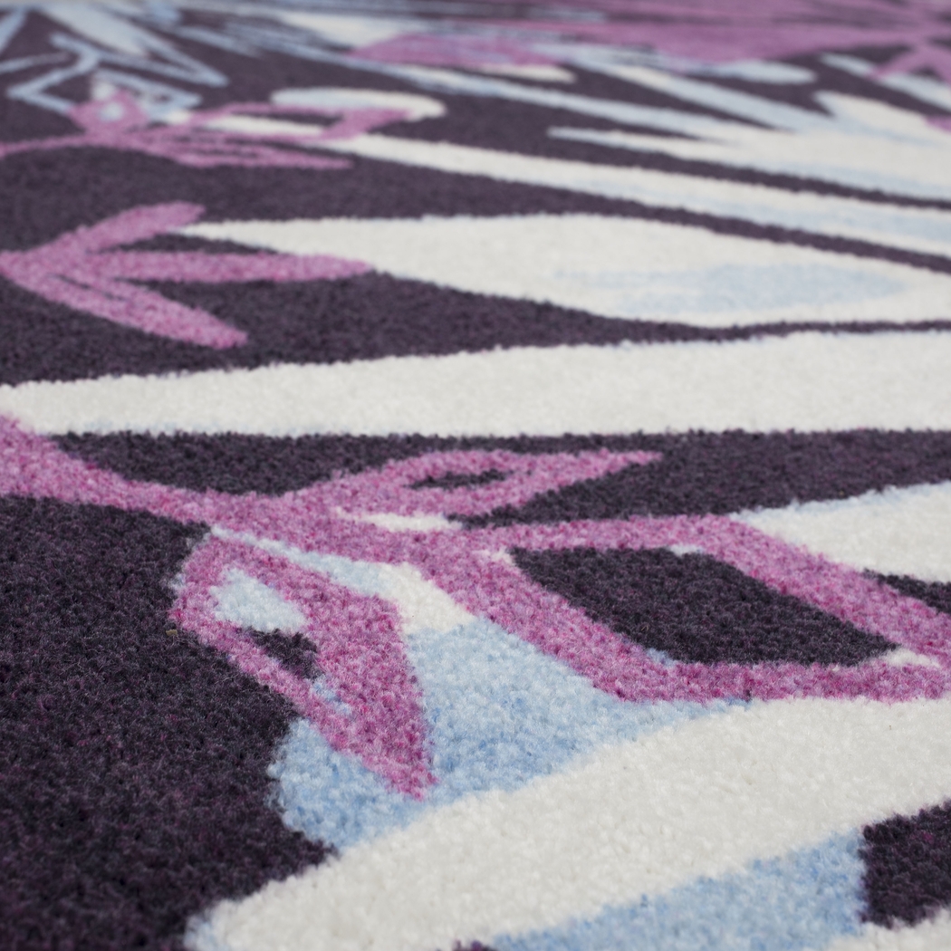 Kids Disney's Montage Of Snowflakes Purple 8' x 10' Rug - Thumbnail - Image 3