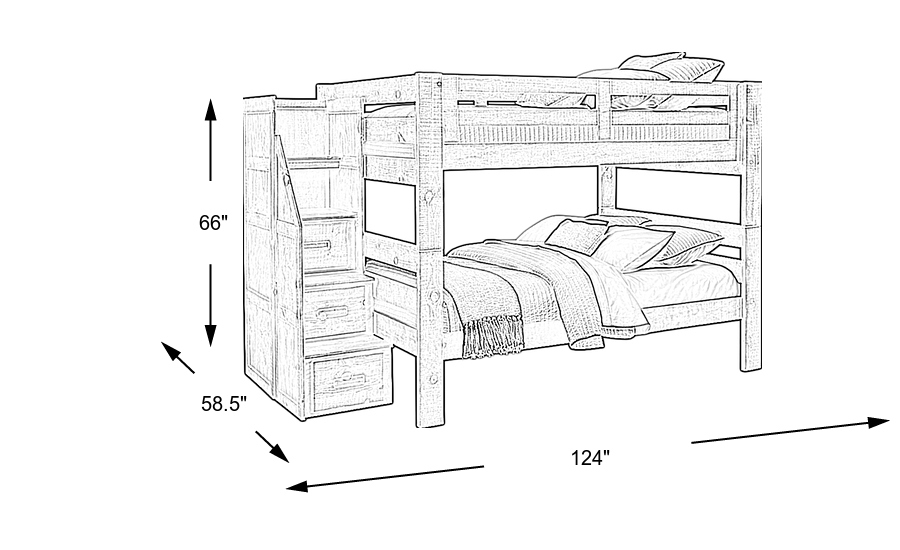 Dimension Image. Please refer to the Dimension Tab on this page for dimension details.