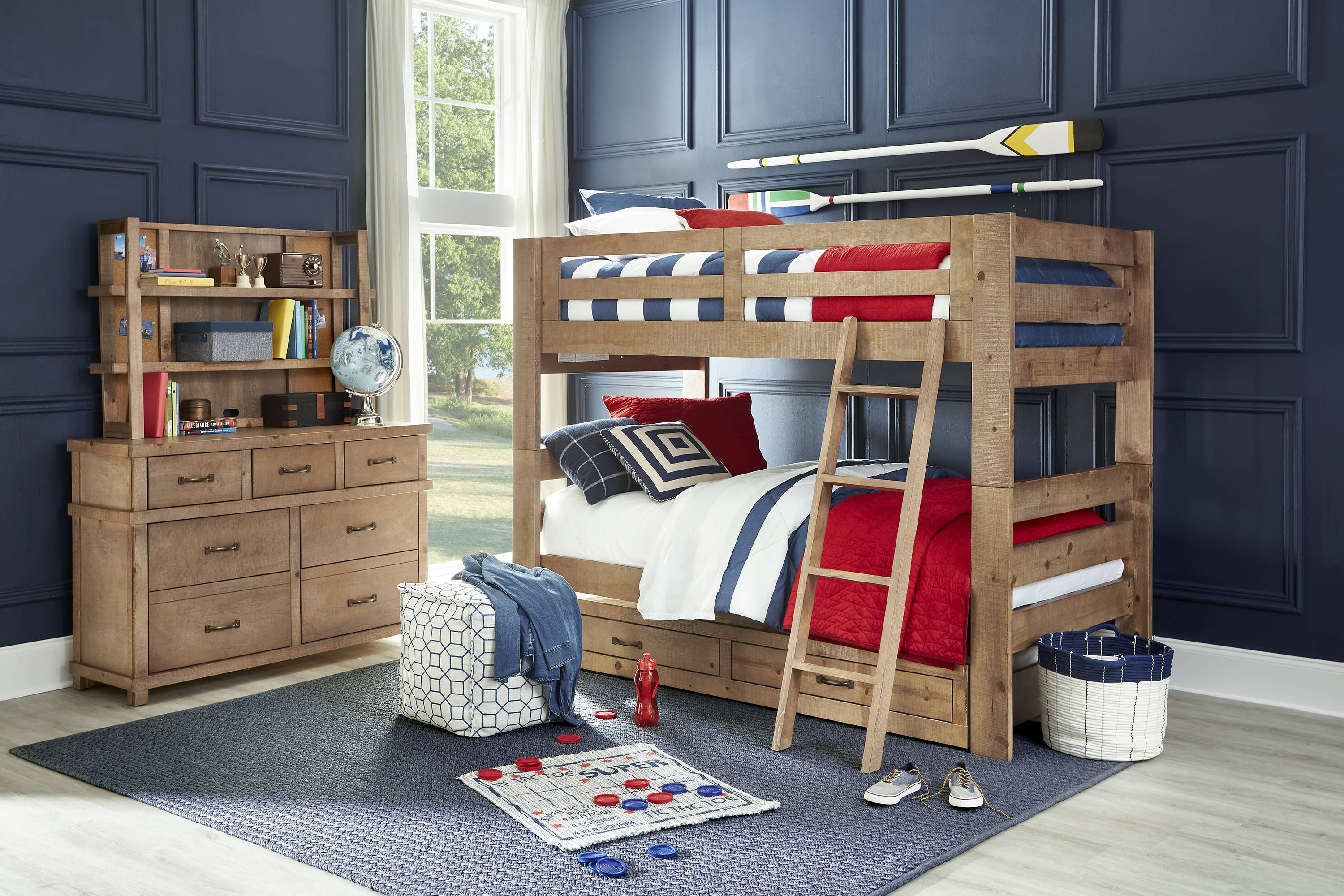 Montana 2.0 Driftwood Twin/Twin Bunk - Thumbnail - Image 1