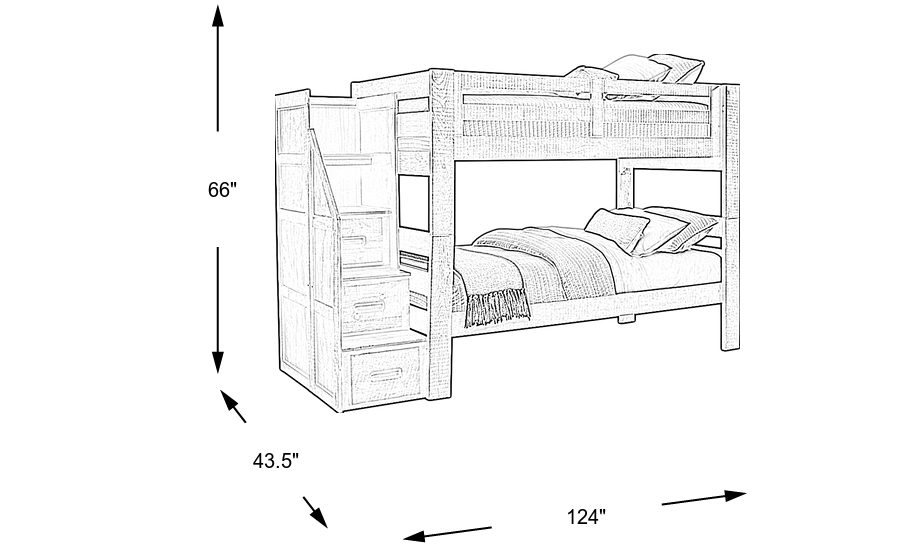 Dimension Image. Please refer to the Dimension Tab on this page for dimension details.