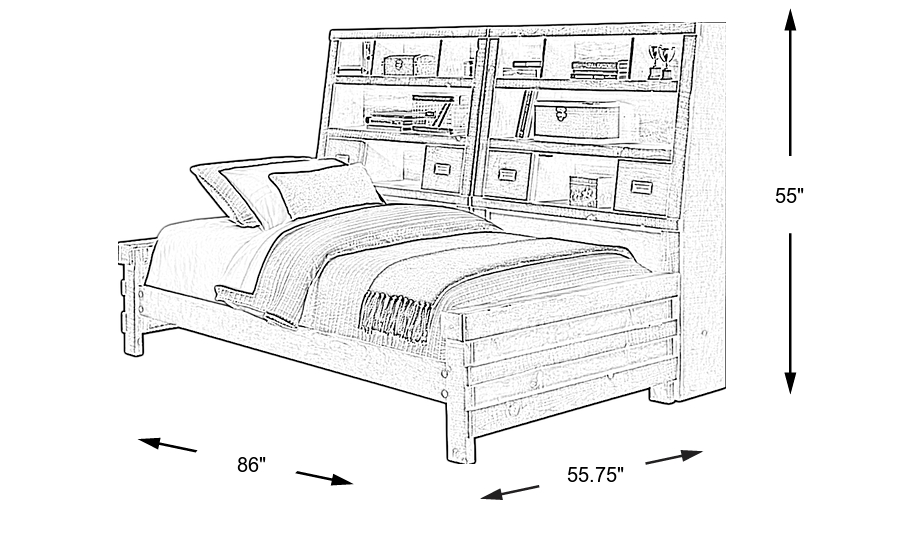 Dimension Image. Please refer to the Dimension Tab on this page for dimension details.