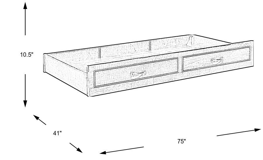 Dimension Image. Please refer to the Dimension Tab on this page for dimension details.