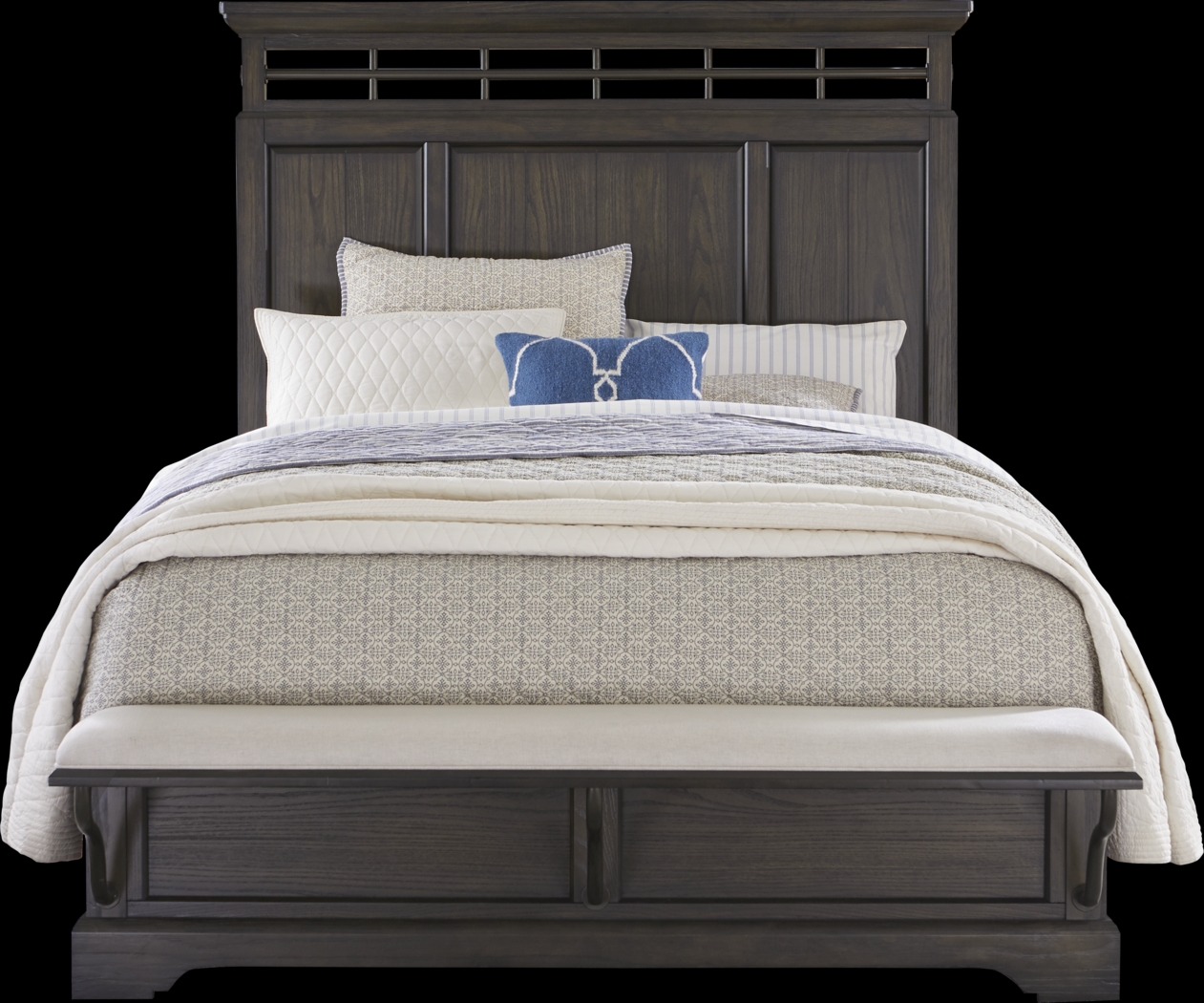 Montana Ridge Brown 3 Pc King Panel Bed - Thumbnail - Image 1