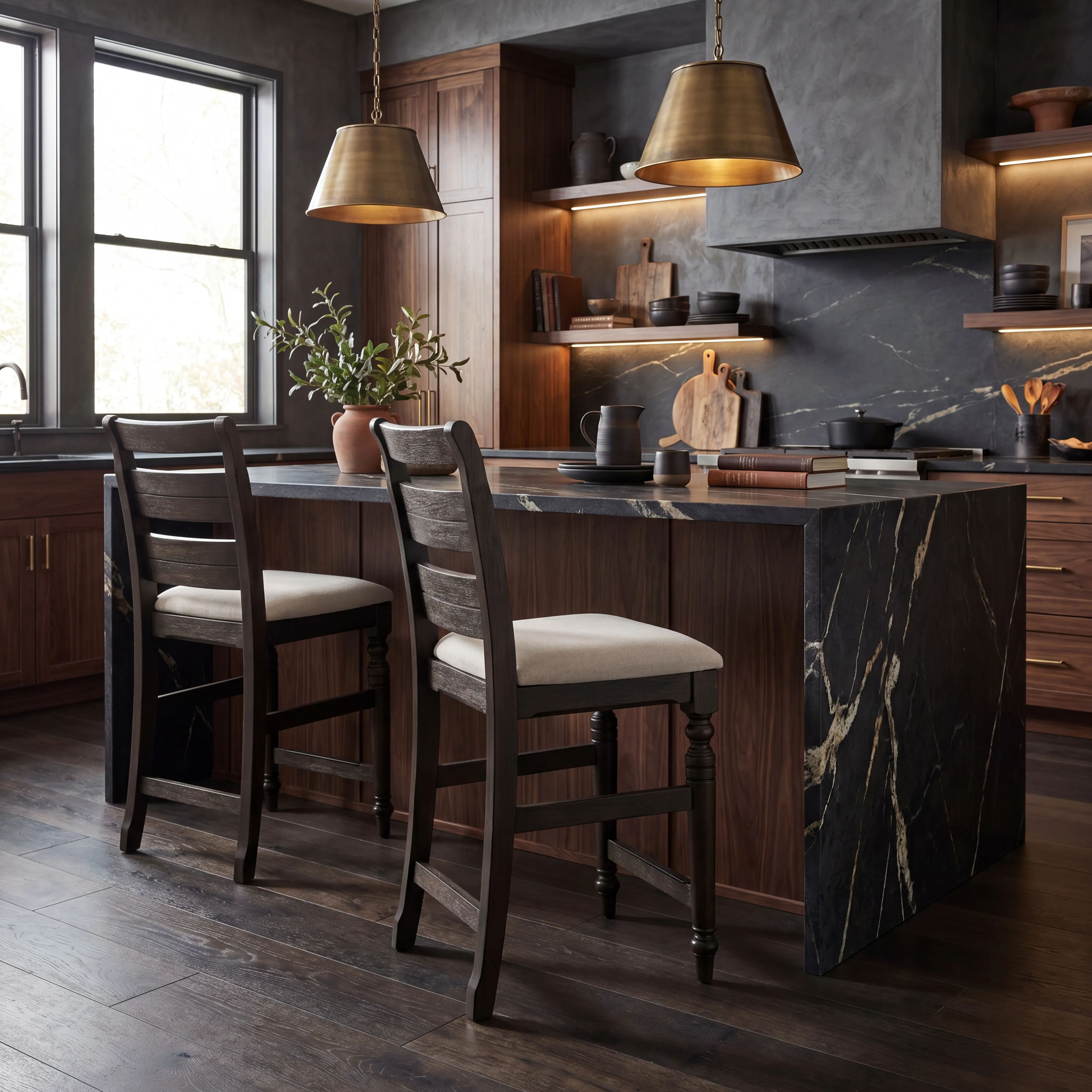 Montana Ridge Brown 7 Pc Counter Height Dining Room - Thumbnail - Image 7