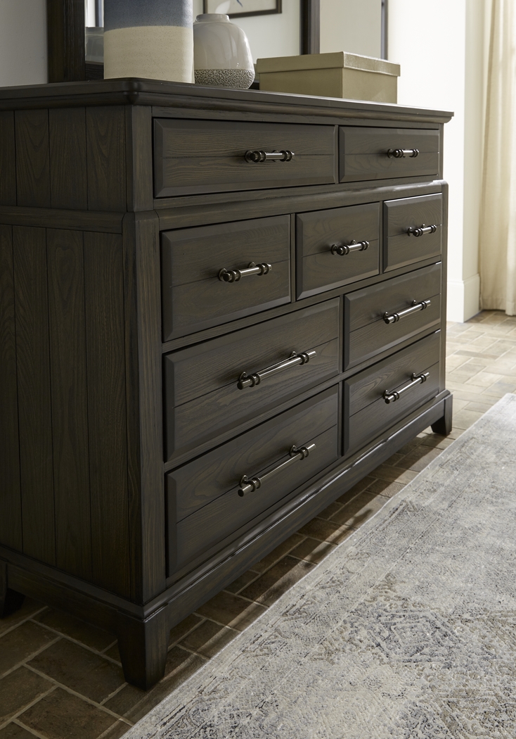 Montana Ridge Brown 5 Pc Queen Panel Bedroom - Thumbnail - Image 6