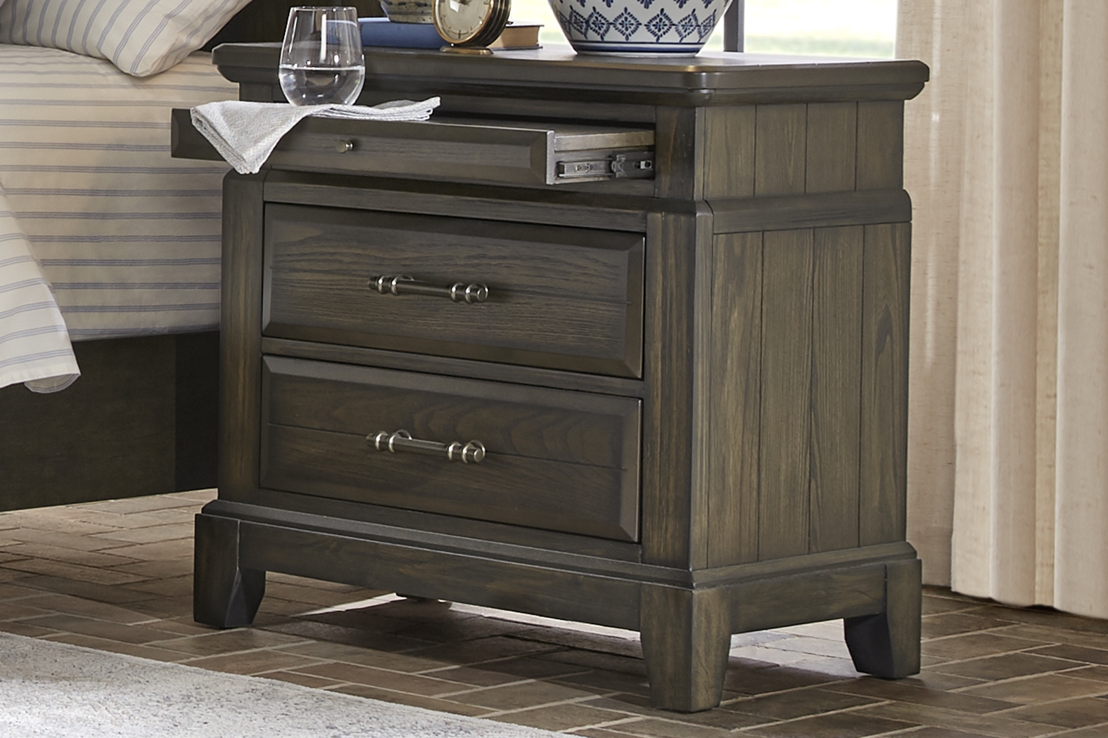 Montana Ridge Brown Nightstand - Thumbnail - Image 4
