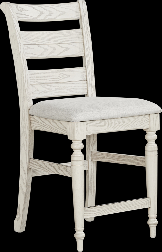 Montana Ridge White Counter Height Stool - Thumbnail - Image 1