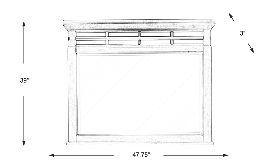 Dimension Image. Please refer to the Dimension Tab on this page for dimension details.