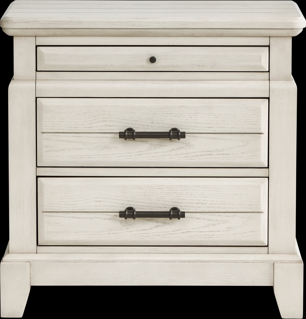 Montana Ridge White 7 Pc King Panel Bedroom - Thumbnail - Image 9