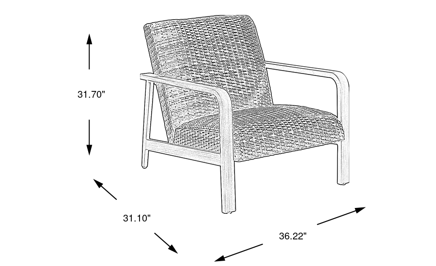 Dimension Image. Please refer to the Dimension Tab on this page for dimension details.