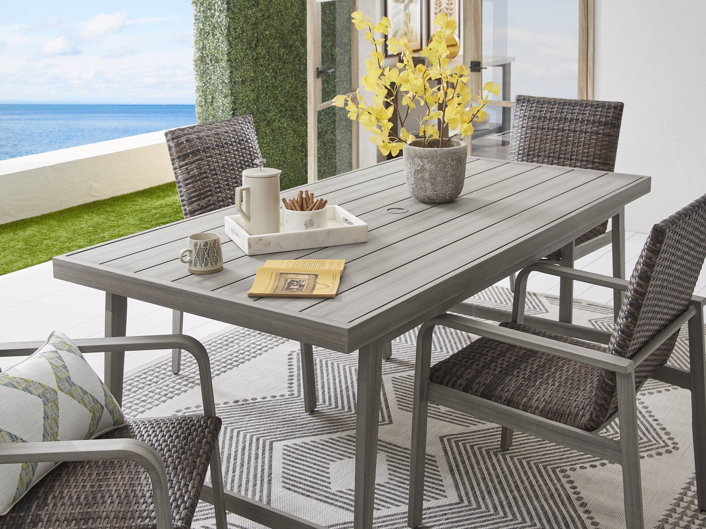 Montara Gray 5 Pc Outdoor Dining Set - Thumbnail - Image 3