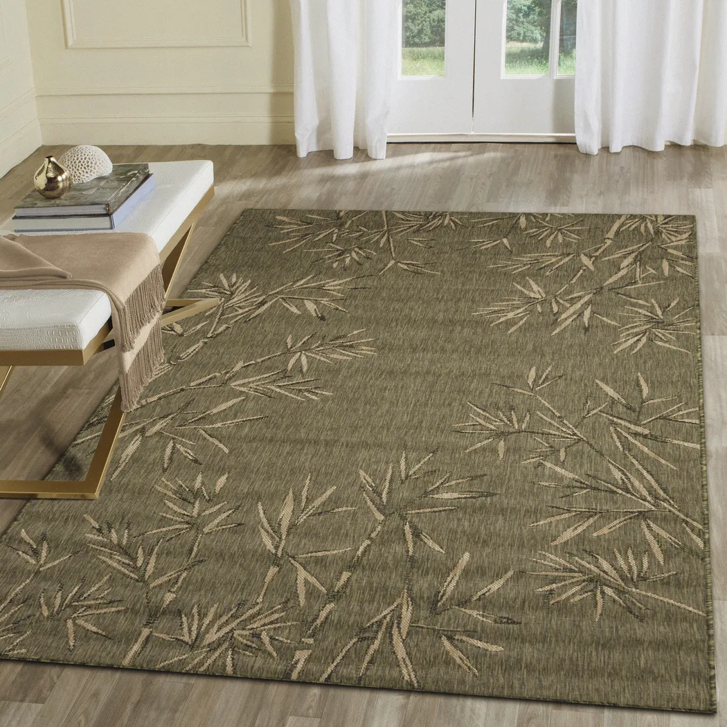 Montdover Green 6'6 x 9'4 Indoor/Outdoor Rug - Thumbnail - Image 2