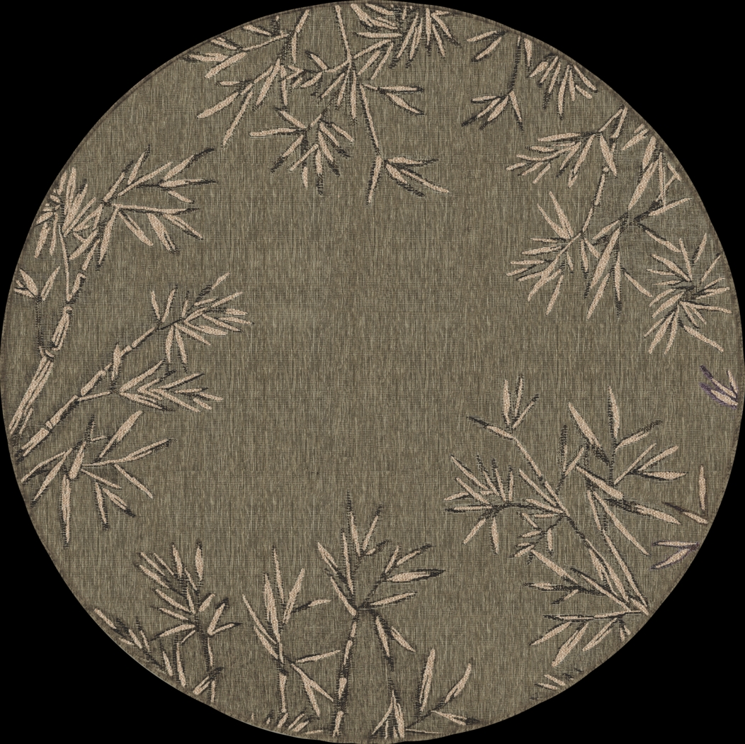 Montdover Green 7'10 Round Indoor/Outdoor Rug - Thumbnail - Image 1