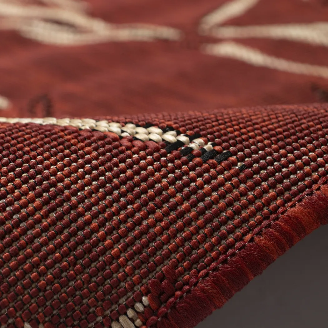 Montdover Red 4'10 x 7'6 Indoor/Outdoor Rug - Thumbnail - Image 7