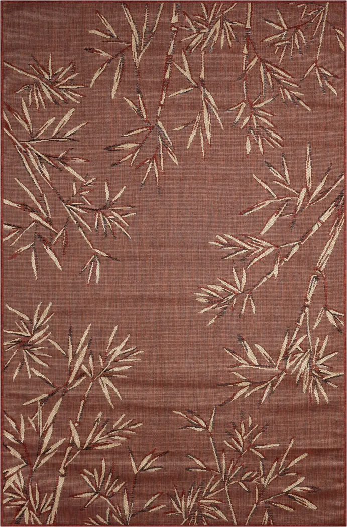 Montdover Red 4'10 x 7'6 Indoor/Outdoor Rug - Thumbnail - Image 1