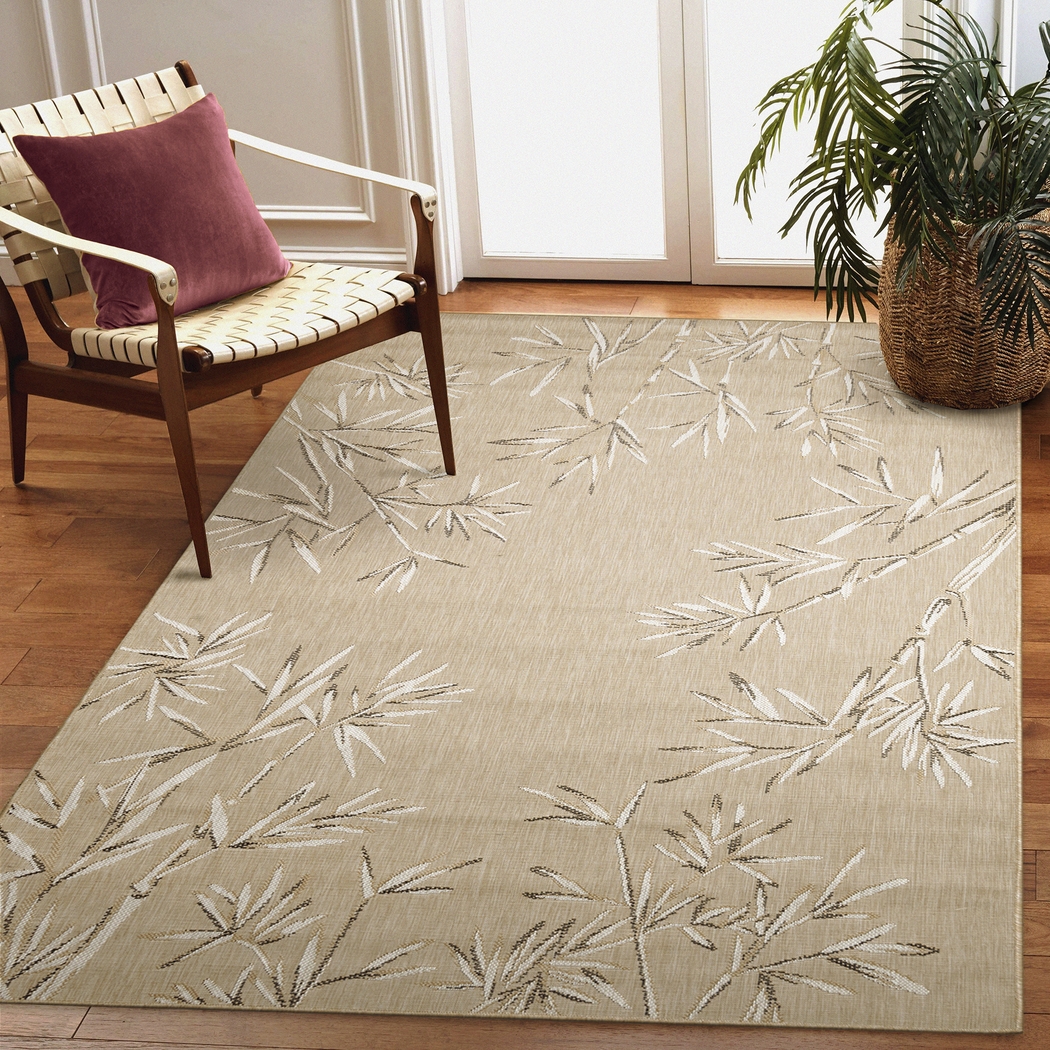 Montdover Tan 6'6 x 9'4 Indoor/Outdoor Rug - Thumbnail - Image 2