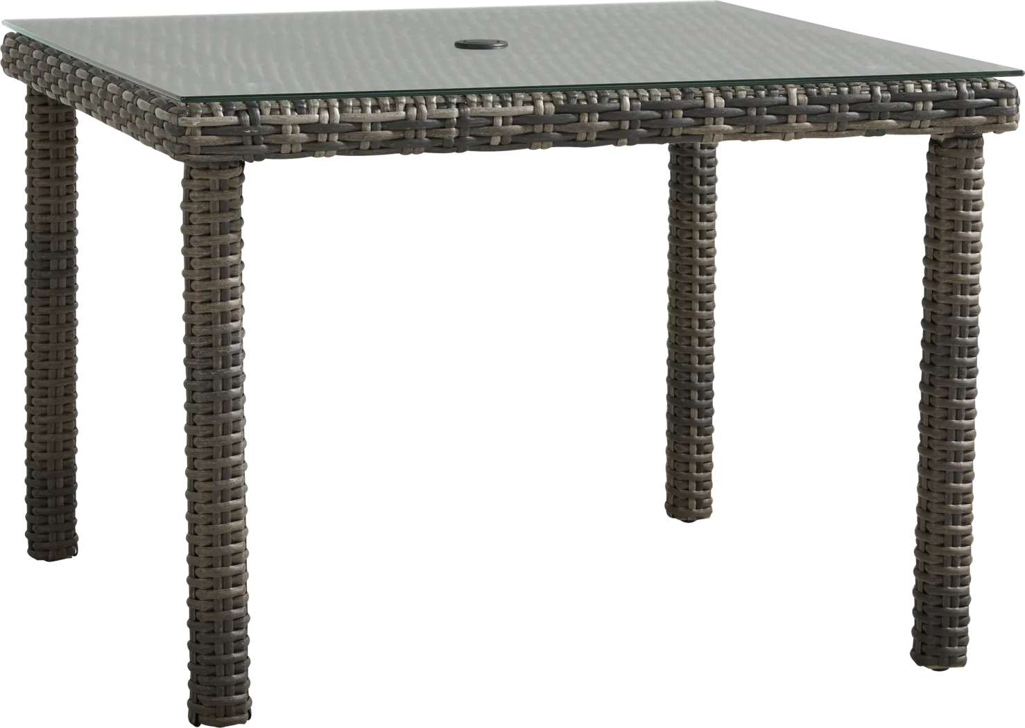 Montecello Gray 5 Pc Square Outdoor Dining Set with Azure Cushions - Thumbnail - Image 2