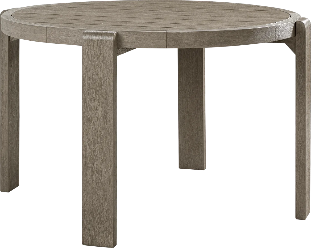 Montecello Gray 5 Pc Round Outdoor Dining Set with Twine Cushions - Thumbnail - Image 2