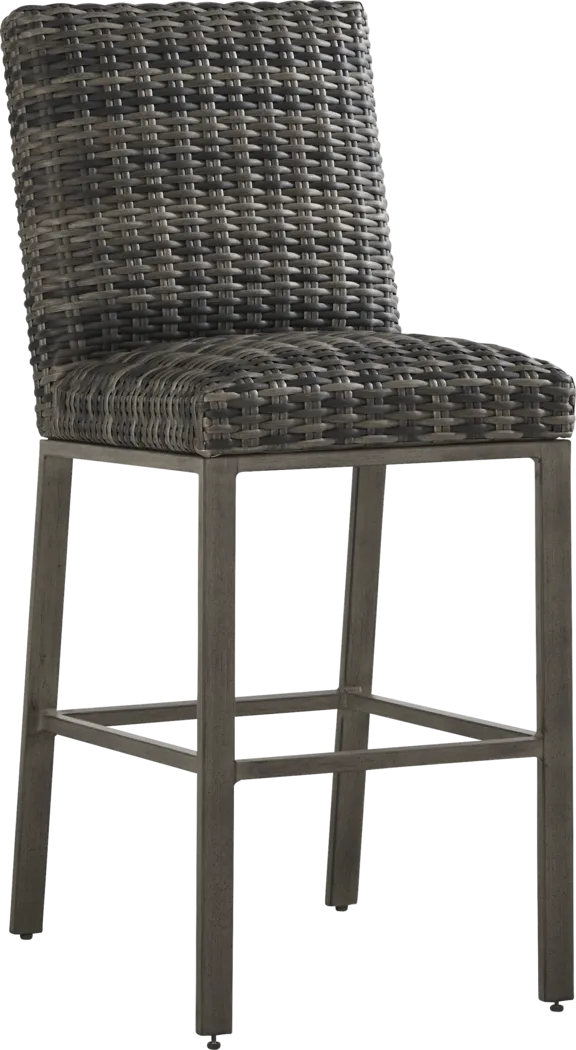 Montecello Gray 5 Pc Round Outdoor Bar Height Dining Set - Thumbnail - Image 5