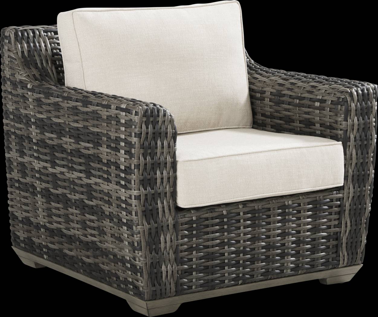 Montecello Gray 5 Pc Outdoor Chat Set with Twine Cushions - Thumbnail - Image 2