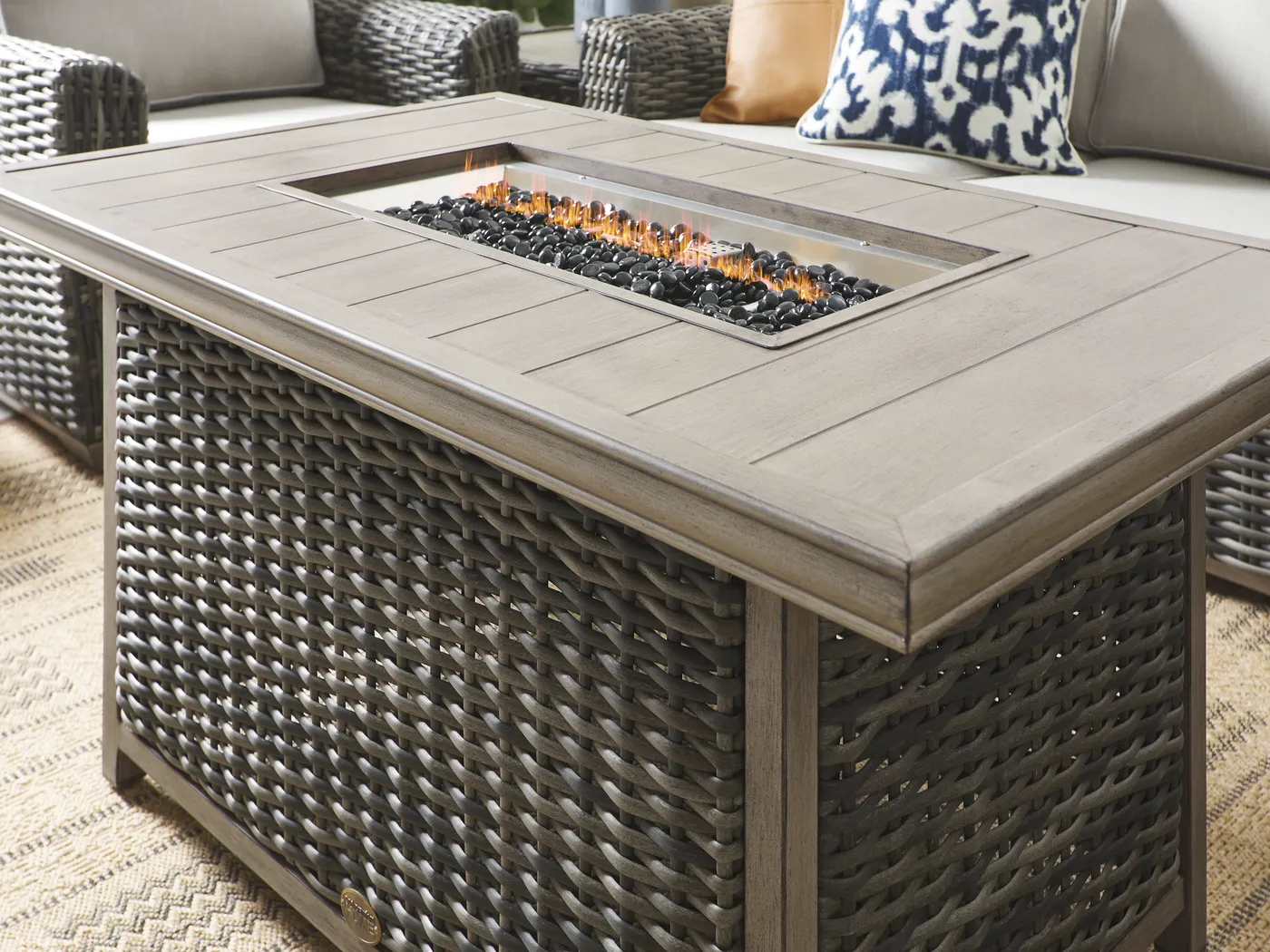 Montecello Gray Outdoor Fire Pit - Thumbnail - Image 3