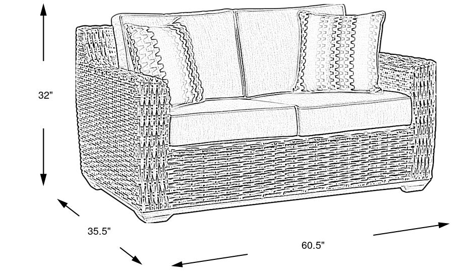 Dimension Image. Please refer to the Dimension Tab on this page for dimension details.