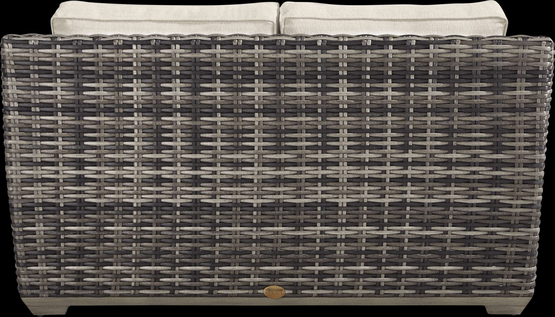 Montecello Gray 4 Pc Outdoor Loveseat Seating Set with Twine Cushions - Thumbnail - Image 4