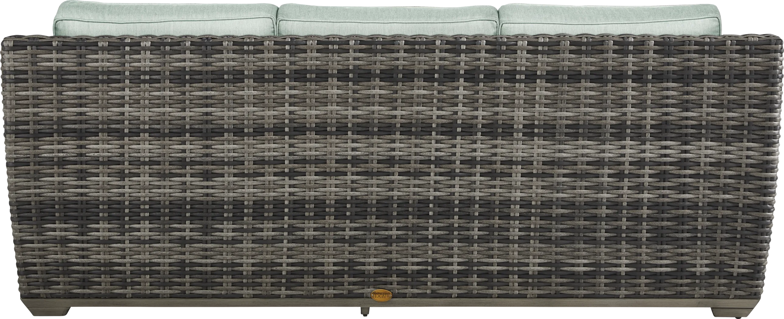 Montecello Gray Outdoor Sofa with Mist Cushions - Thumbnail - Image 4