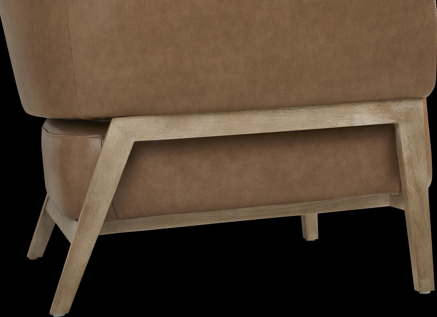 Montecito Brown Leather Accent Chair - Thumbnail - Image 4