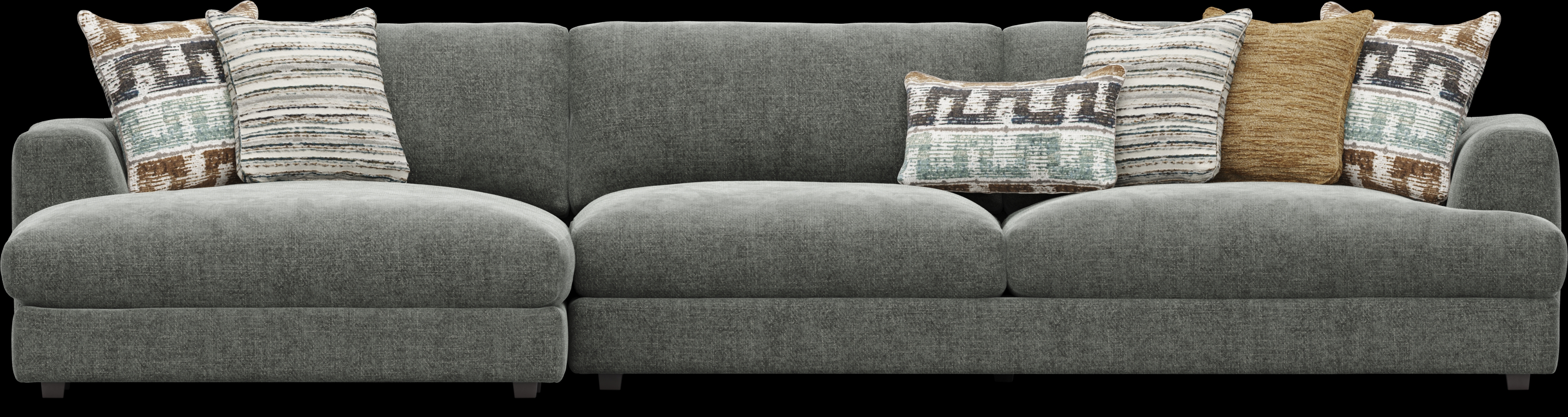 Montecito Charcoal 2 Pc Sectional - Thumbnail - Image 3