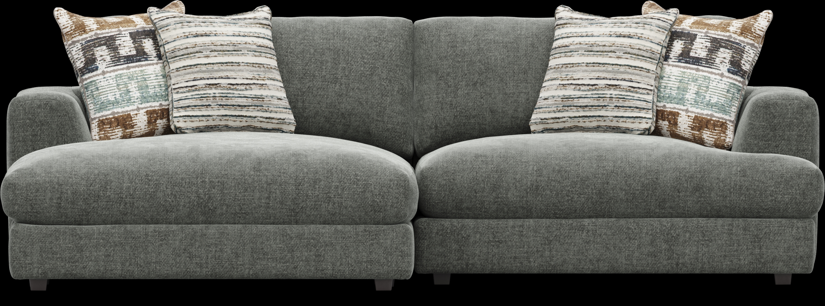 Montecito Charcoal 2 Pc Sectional - Thumbnail - Image 2
