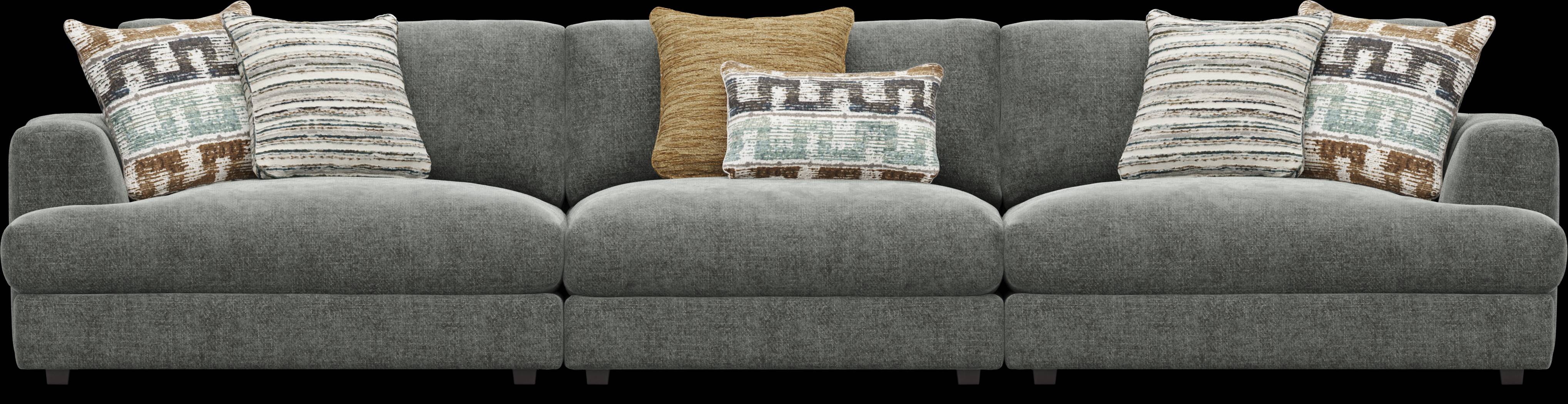Montecito Charcoal Sofa - Thumbnail - Image 1