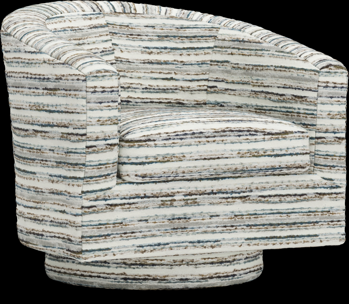 Montecito Charcoal Swivel Chair - Thumbnail - Image 1