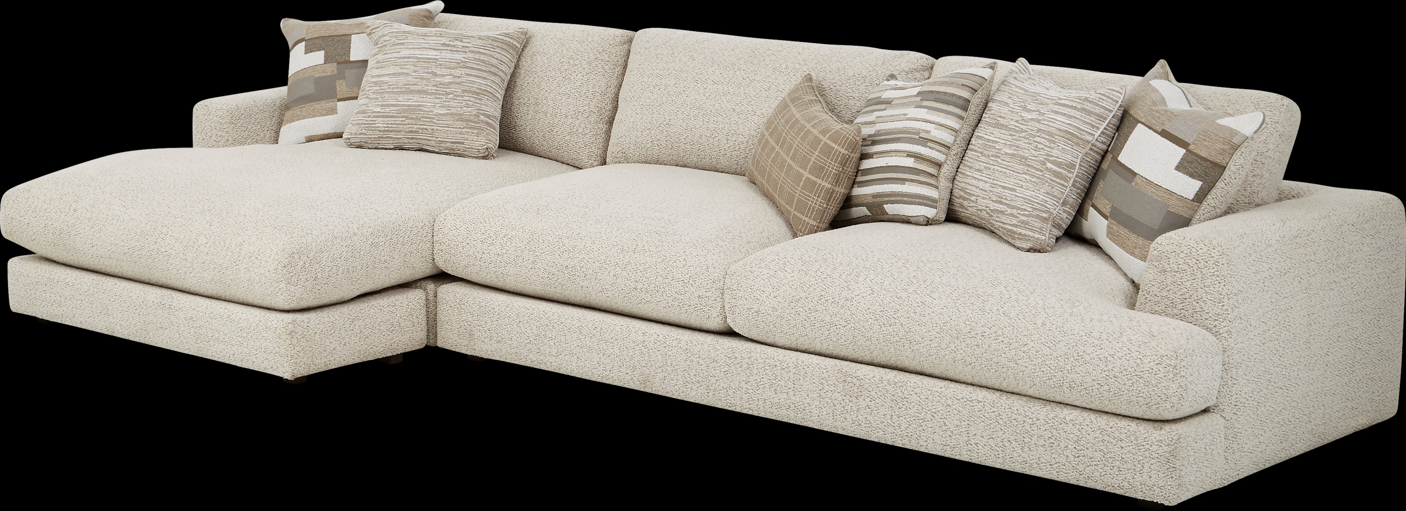 Montecito White 2 Pc Sectional - Thumbnail - Image 1