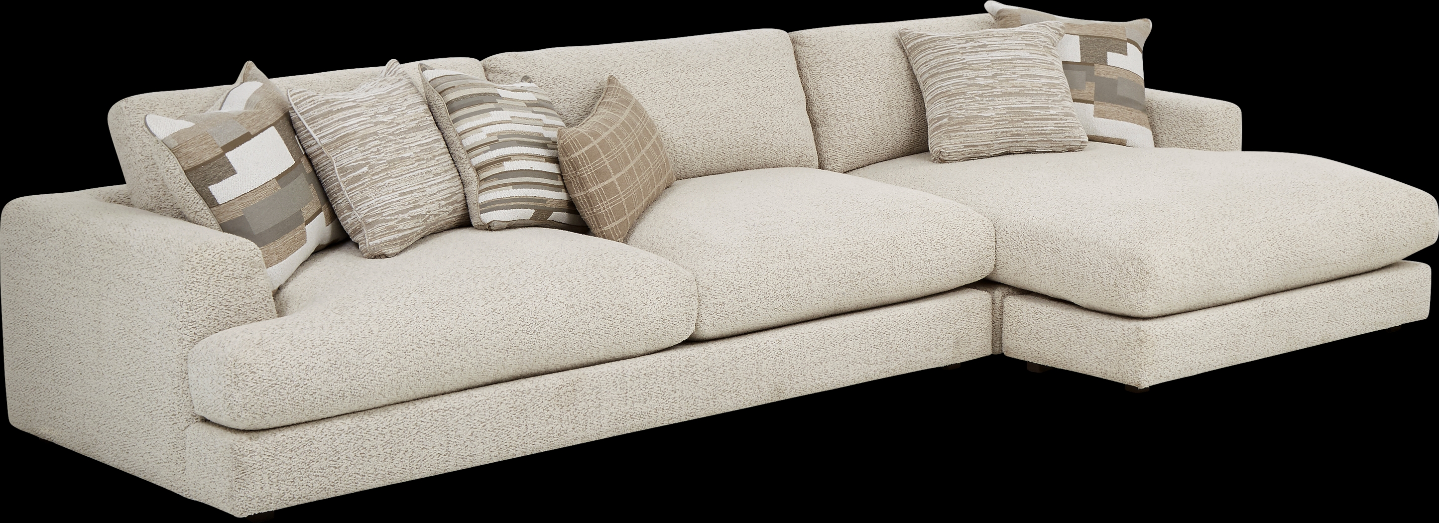 Montecito White 2 Pc Sectional - Thumbnail - Image 1