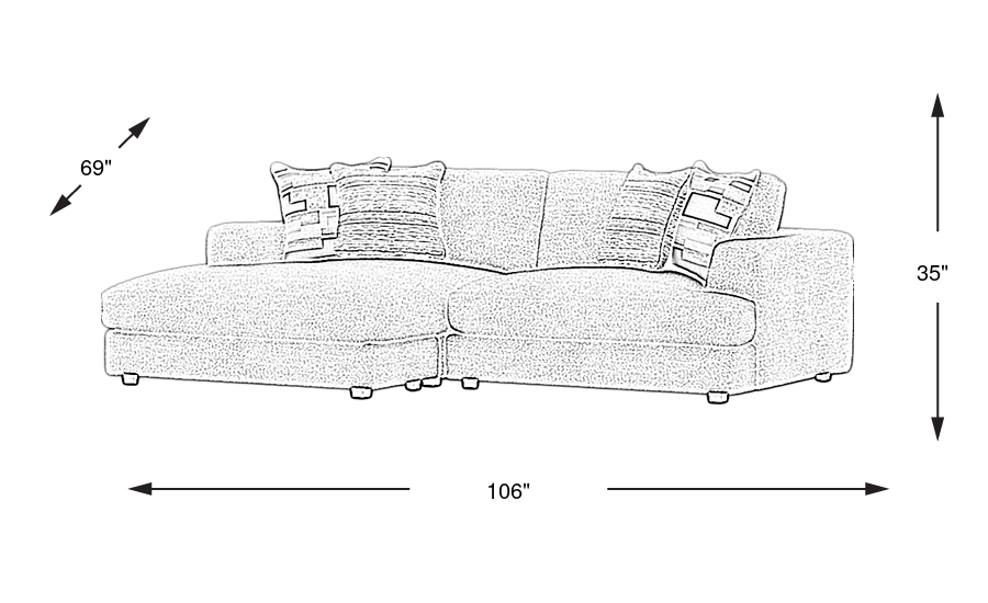 Dimension Image. Please refer to the Dimension Tab on this page for dimension details.