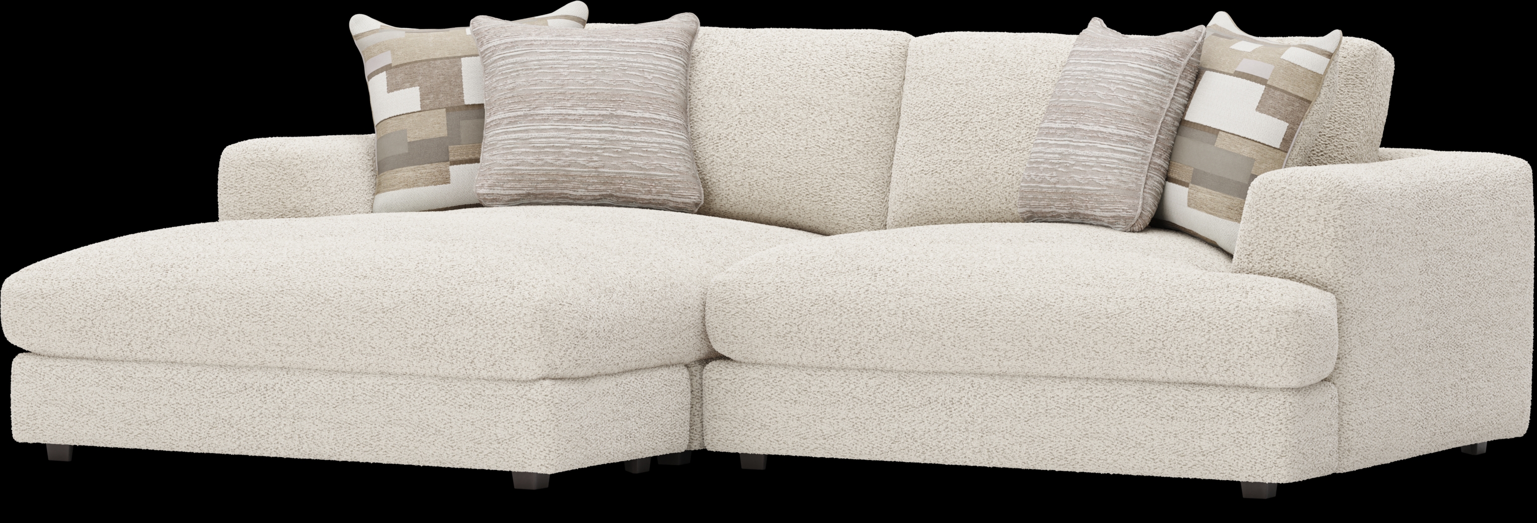 Montecito White 2 Pc Sectional - Thumbnail - Image 1