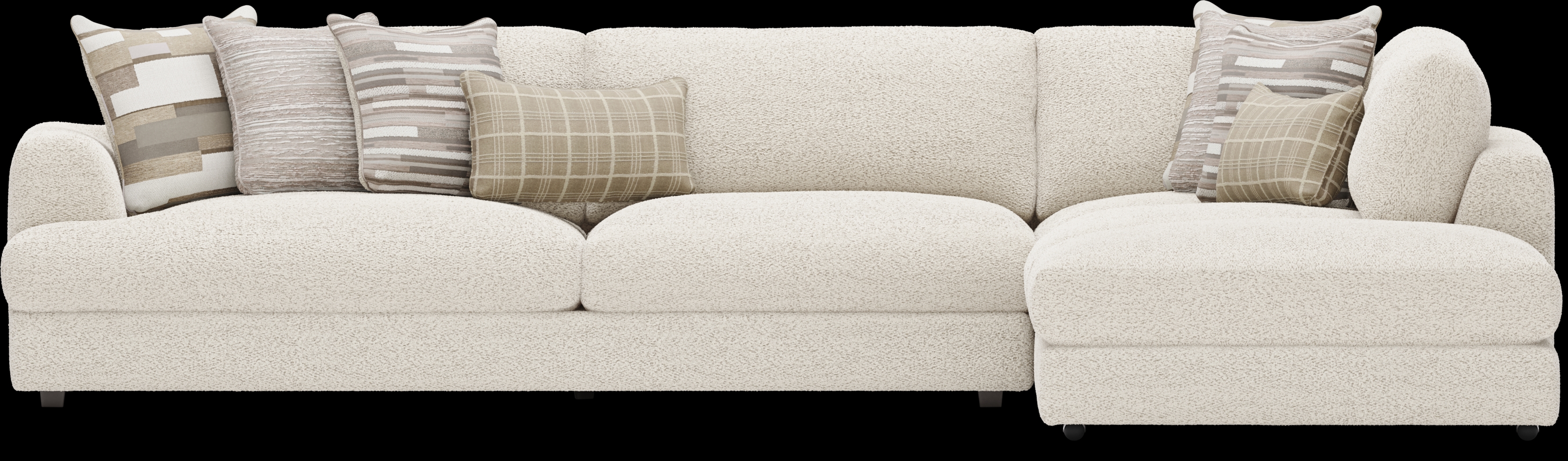 Montecito White 4 Pc Sectional - Thumbnail - Image 3