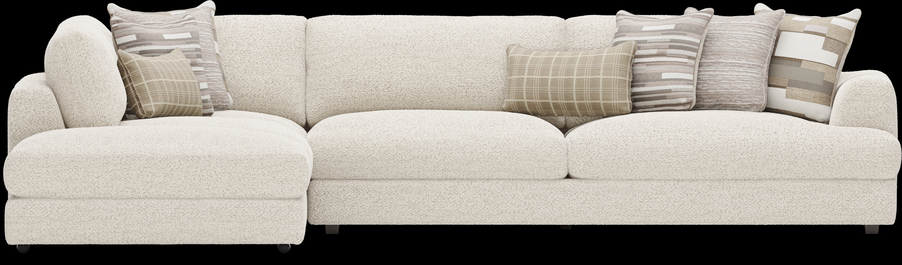 Montecito White 4 Pc Sectional - Thumbnail - Image 3