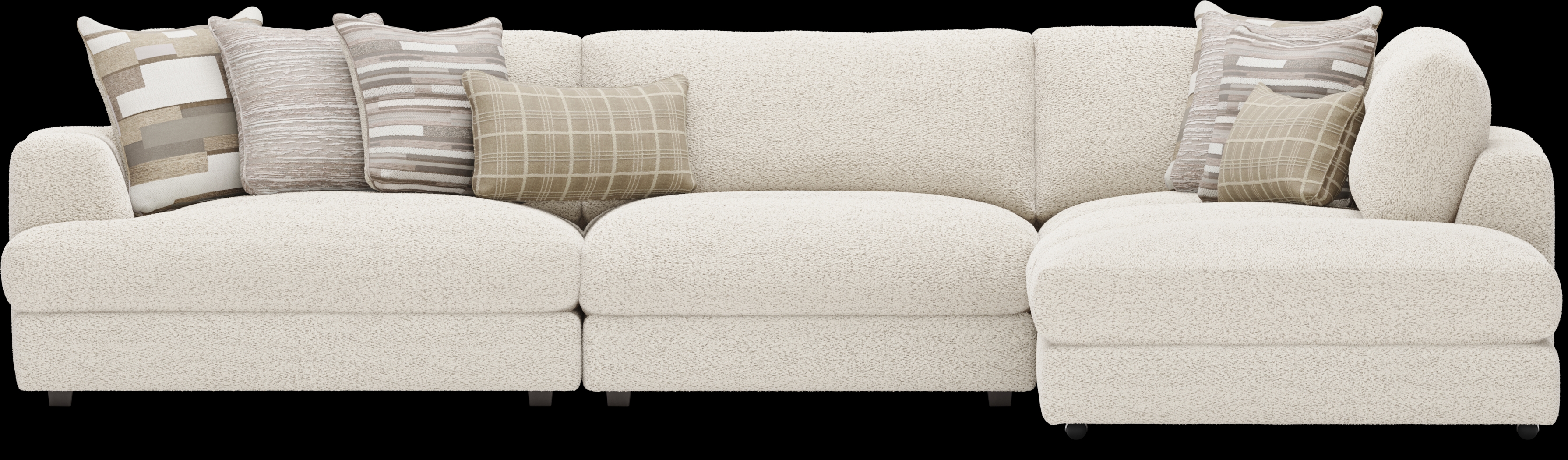 Montecito White 8 Pc Sectional Living Room - Thumbnail - Image 3