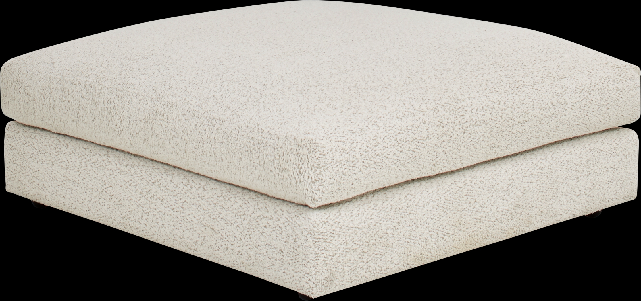 Montecito White Ottoman - Thumbnail - Image 1
