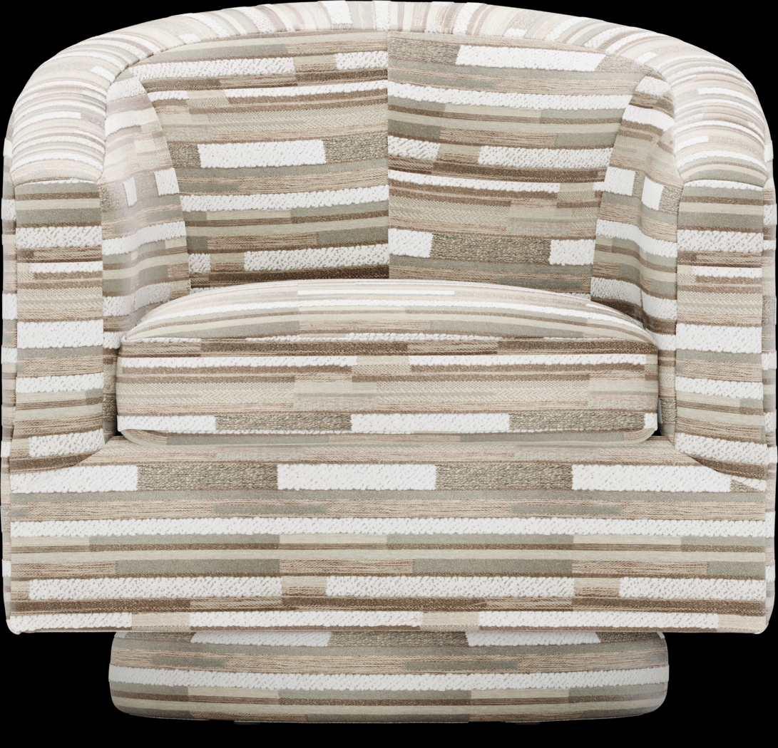Montecito White Swivel Chair - Thumbnail - Image 2