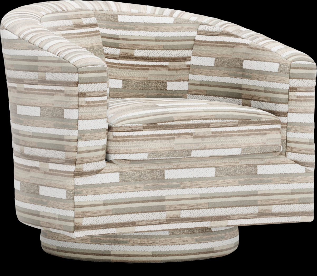 Montecito White Swivel Chair - Thumbnail - Image 1