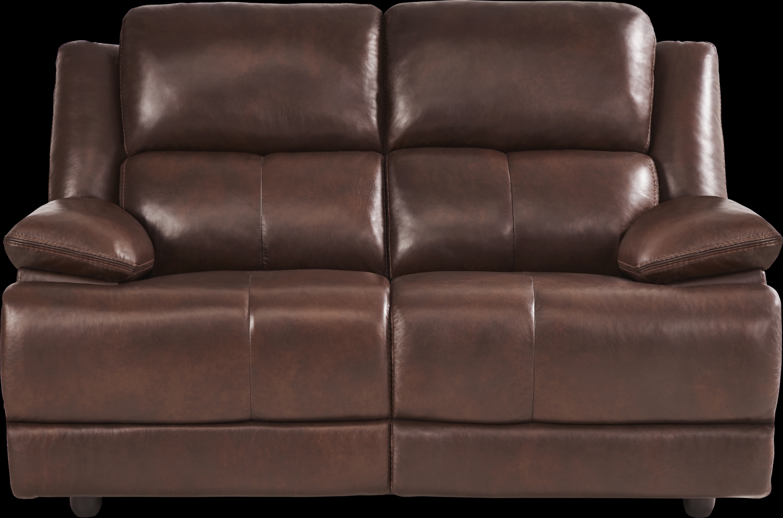 Montefano Brown Leather 5 Pc Living Room with Reclining Sofa - Thumbnail - Image 5