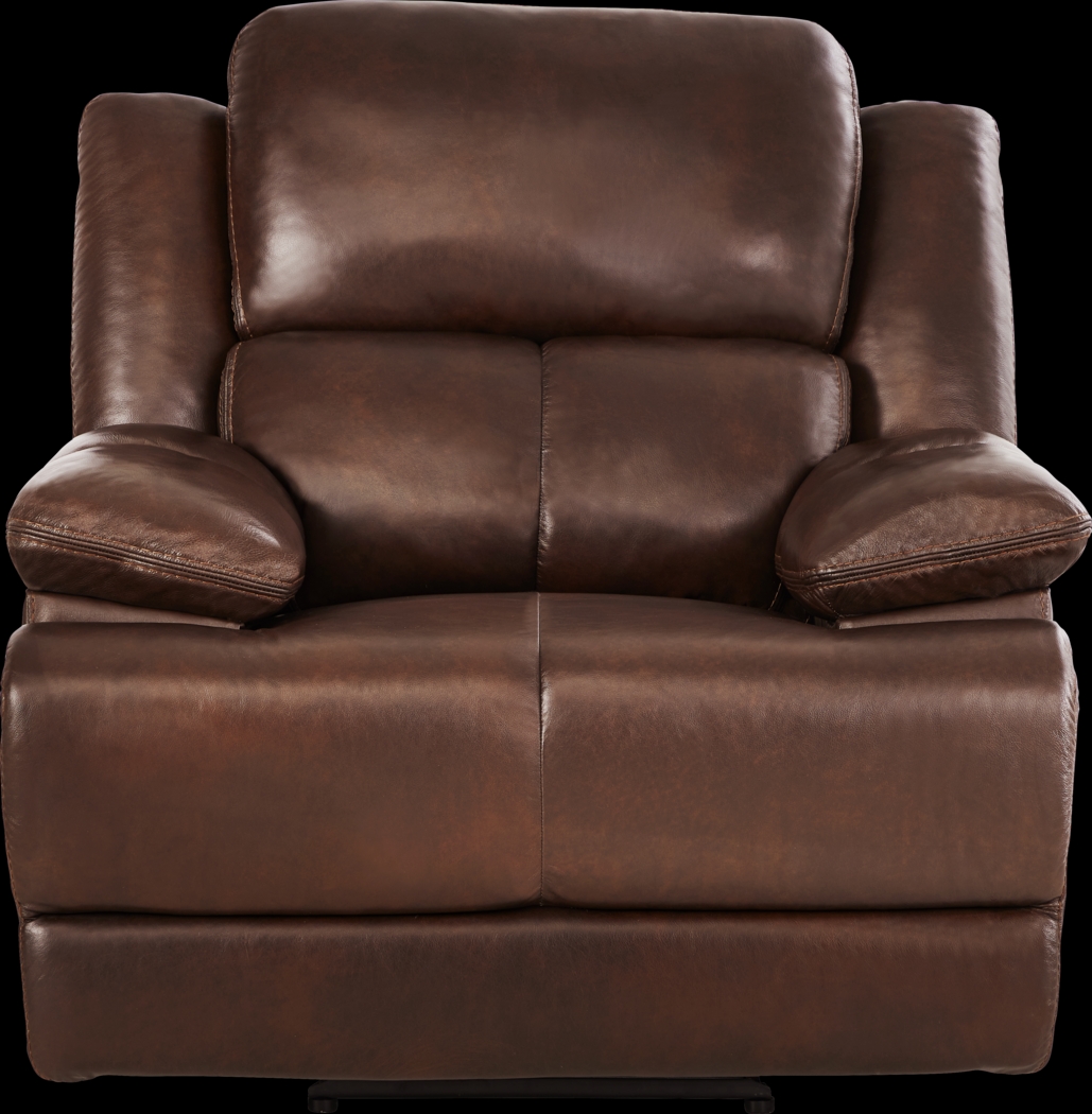 Montefano Brown Leather 8 Pc Reclining Living Room - Thumbnail - Image 15